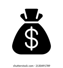 Money Bag Icon Vector Symbol Design Illustration