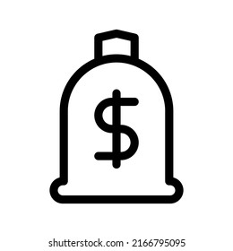 Money Bag Icon Vector Symbol Design Illustration