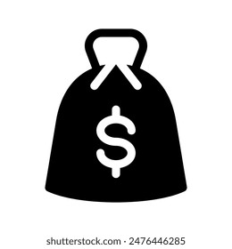 Money Bag Icon Vector Symbol Design Illustration