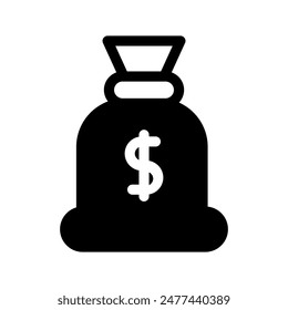 Money Bag Icon Vector Symbol Design Illustration