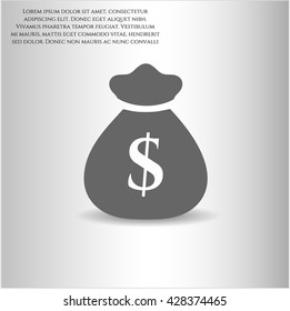 Money Bag icon vector symbol flat eps jpg app web concept