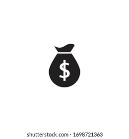 money bag icon vector template illustration