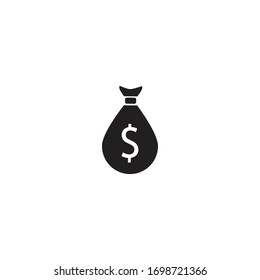 money bag icon vector template illustration
