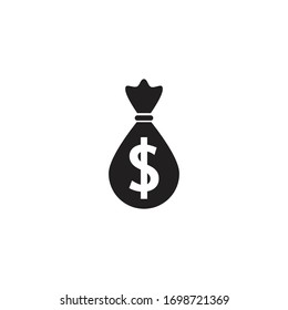 Money Bag Icon Vector Template Illustration