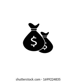 Money bag icon vector template