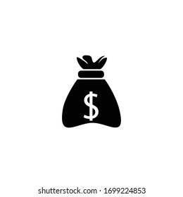 Money bag icon vector template