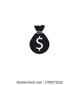 Money bag icon vector template