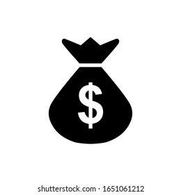 Money bag icon vector trendy