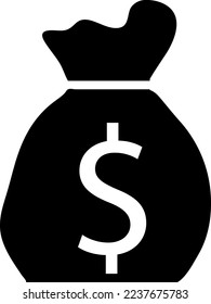 Money bag icon vector trendy on white background...eps
