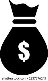 Money bag icon vector trendy on white background