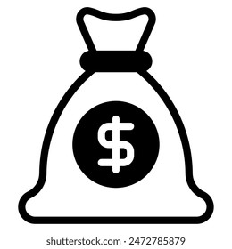 Money Bag icon for web, app, infographic, etc