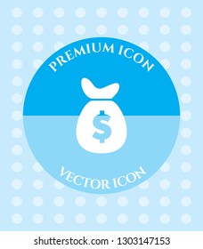 Money Bag Icon for Web. Application, Software & Graphic Design.