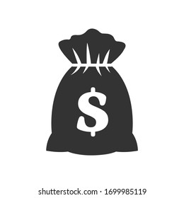 Geldbeutel Symbole flach. Vektorillustration