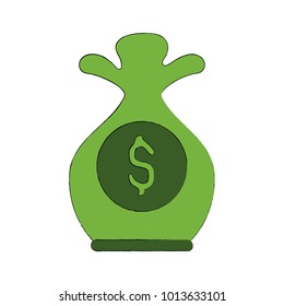 Money bag isolated