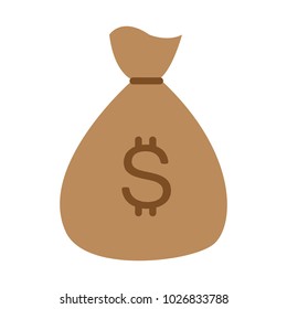 Money bag isolated