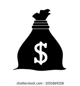 Money bag isolated