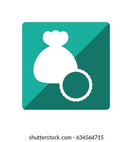 Money bag isolated