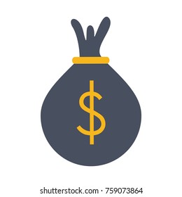 Money bag isolated