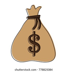 Money bag isolated
