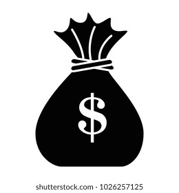 money bag isolated icon