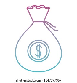 money bag isolated icon