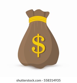 money bag isolated icon
