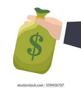 money bag isolated icon
