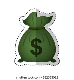 money bag isolated icon