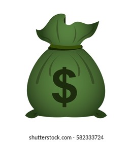 money bag isolated icon