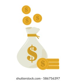 money bag isolated icon