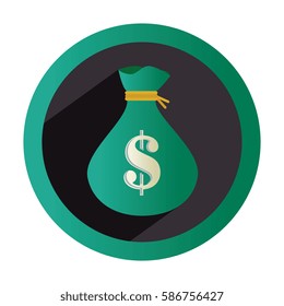 money bag isolated icon