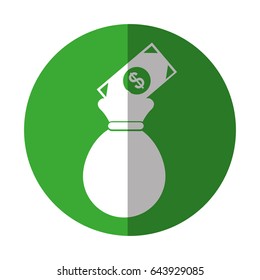 money bag isolated icon