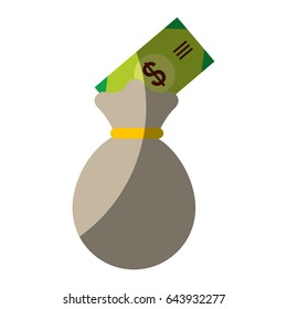 money bag isolated icon