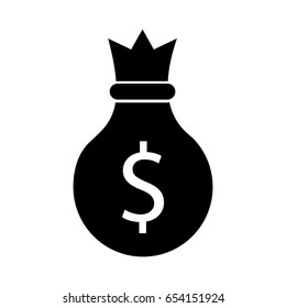 money bag isolated icon
