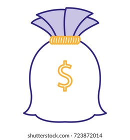 money bag isolated icon