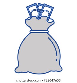 money bag isolated icon