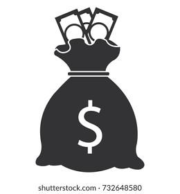 money bag isolated icon