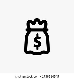 money bag isolated icon vector illustration design