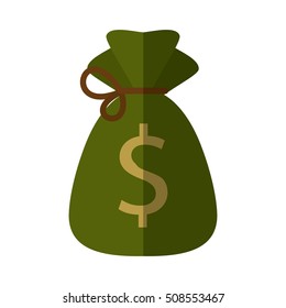 money bag isolated icon vector illustration design