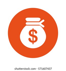 money bag isolated icon vector illustration design