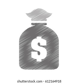money bag isolated icon vector illustration design