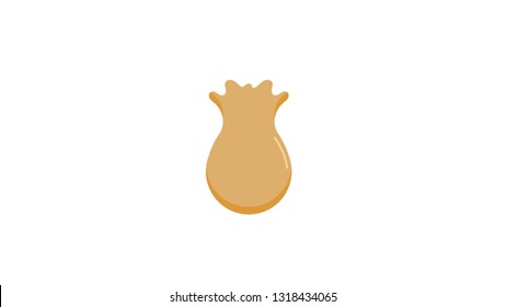 Money bag isolated vector illustration