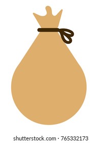 Money bag isolated vector illustration