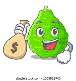 With money bag kaffir lime basket of vegetable mascot