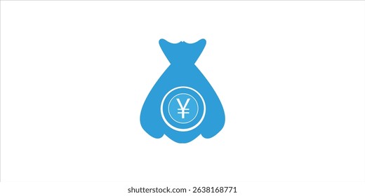 money with bag logo vector design