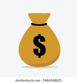 money bag on white background
