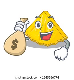 With money bag pineapple slice with in character shape