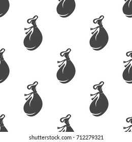 Money bag seamless pattern. Vector illustration for backgrounds