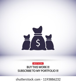Money bag set  icon