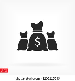 Money bag set  icon